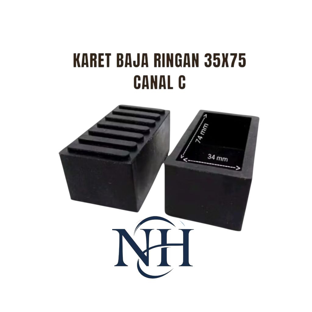 KARET CANAL C DATAR BAJA RINGAN/KARET KAKI TANGGA BAJA RINGAN