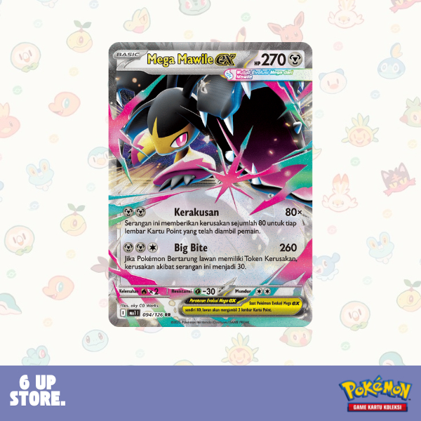 Mega Mawile ex (RR) - 094/126 - Mega Evolusi (MA1) - Pokemon TCG Indonesia