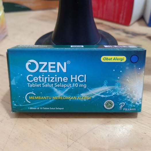Ozen 10 mg 10 Tablet Obat Alergi atau Biduran Ozen isi