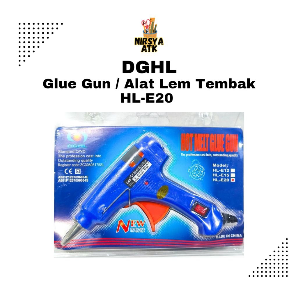DGHL Hot Melt Glue Gun / Alat Lem Tembak Bakar Kecil HL-E20