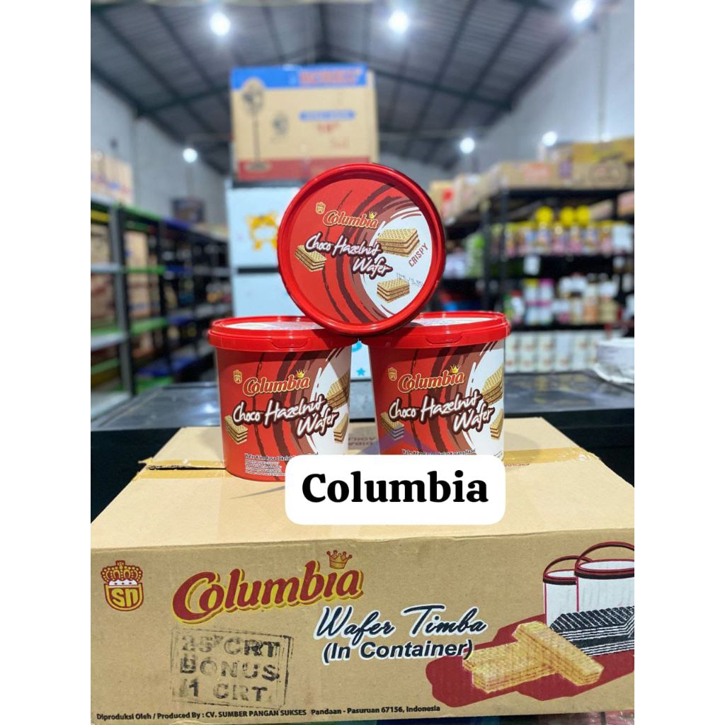 columbia wafer 1 dus isi 6 toples/kue lebaran grosirp/wafer columbia