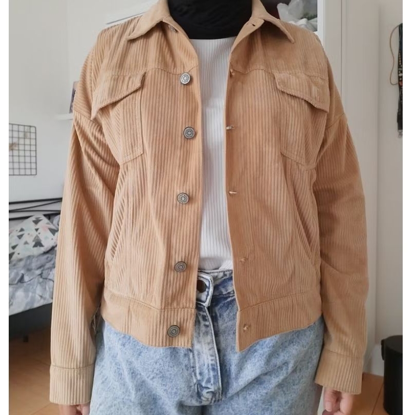 Jaket Corduroy Krem MyRubylicious