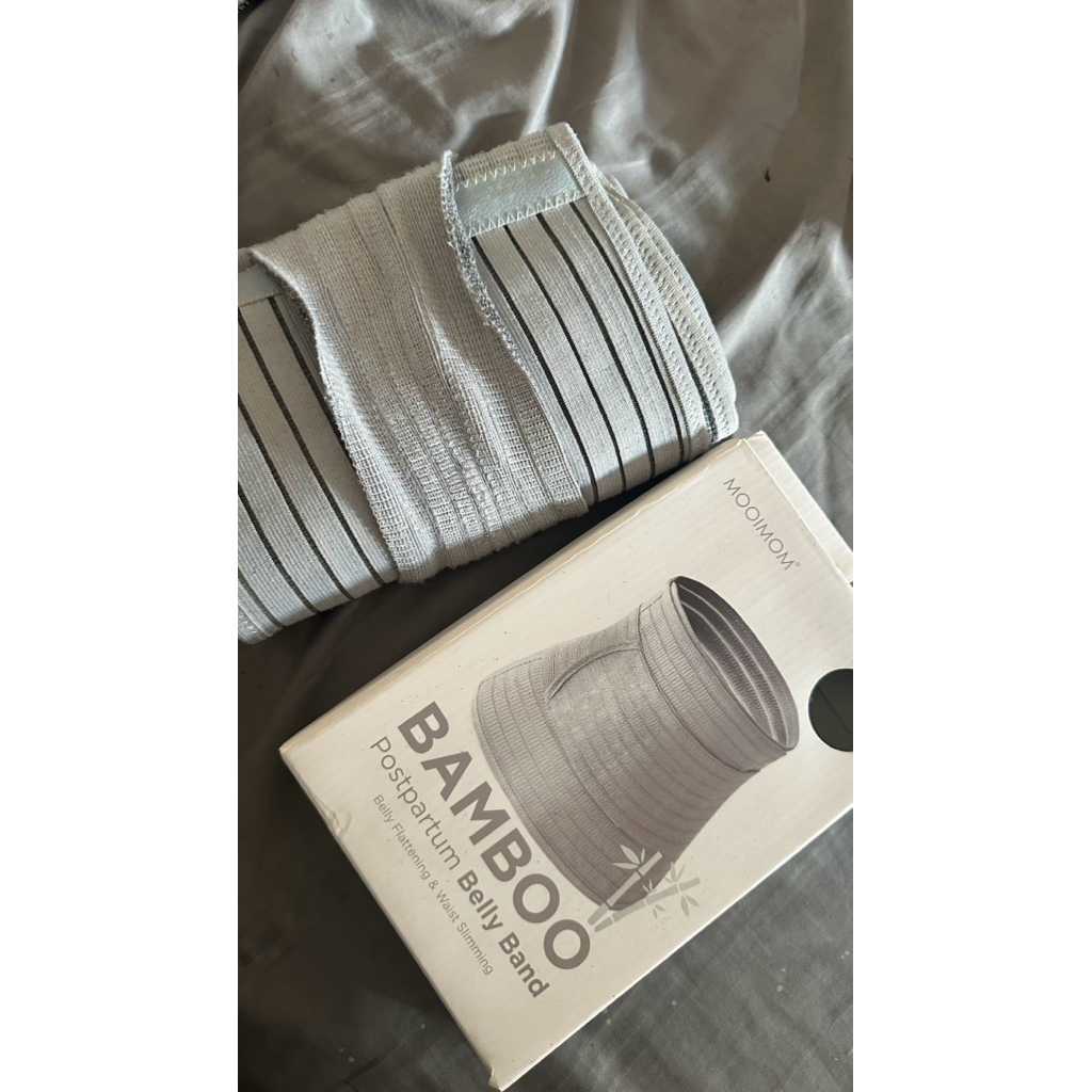 Preloved Mooimom Bamboo Postpartum Belly Band / Korset Mooimom Grey size M