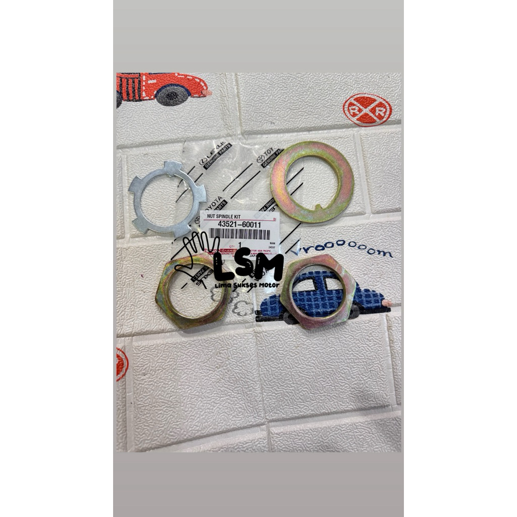 NUT SPINDLE KIT MUR AS RODA DEPAN 2F HARTOP MUR SPINDEL SPINDLE 2F HARTOP