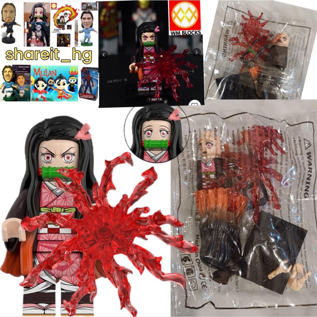 WM Blocks Demon Slayer, Nezuko mantra darah iblis