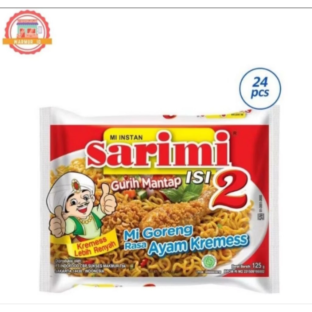 sarimi isi 2 ayam kremes