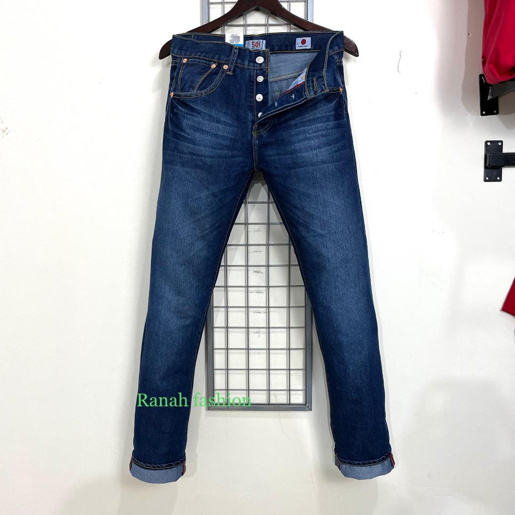 501 Japan | Celana Jeans Panjang Pria Standar Regulerfit