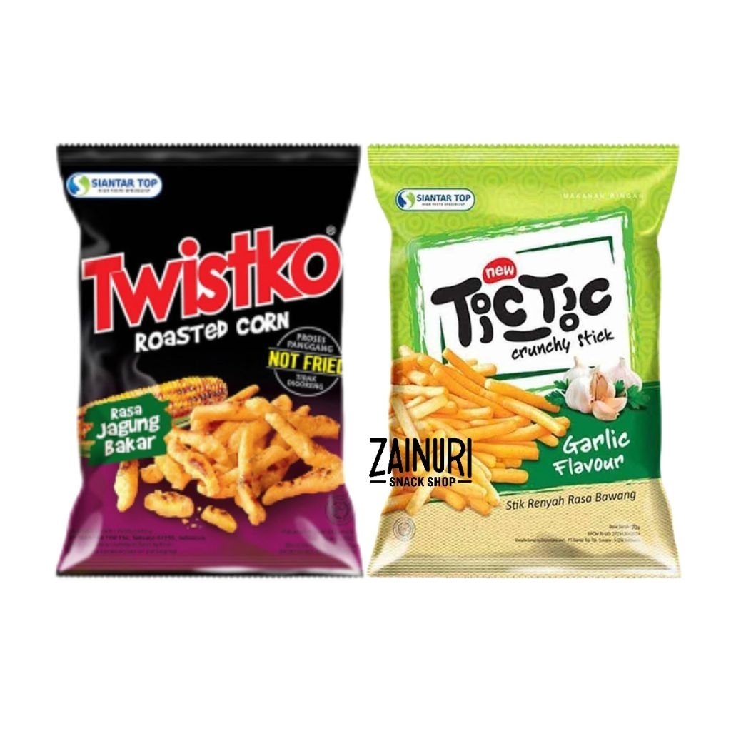 Twistko Jagung Bakar / Tictic Crunchy Stick Garlic | Snack Jagung & Stik Renyah 70gr