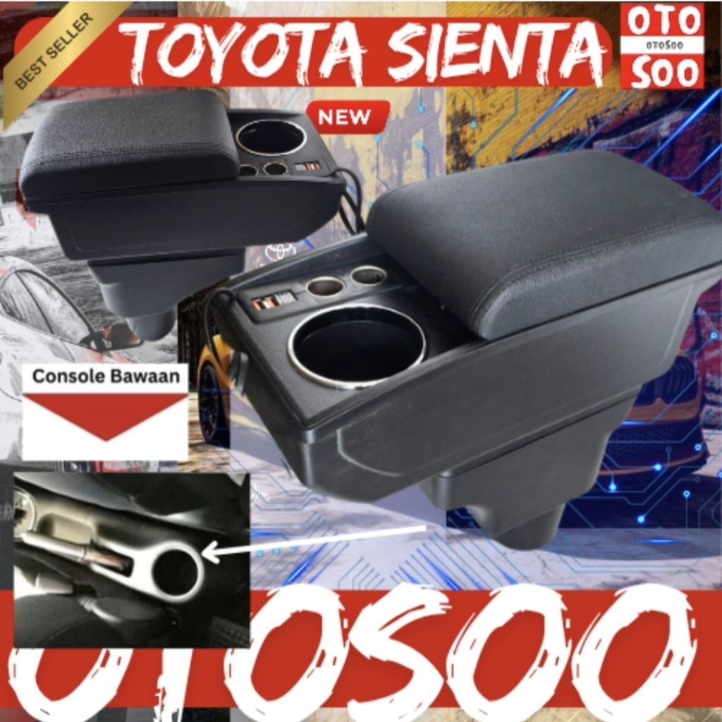 ARMREST SIENTA- CONSOLE BOX  SIENTA- OTOSOO ARMREST SIENTA-sandaran tangan toyota sienta