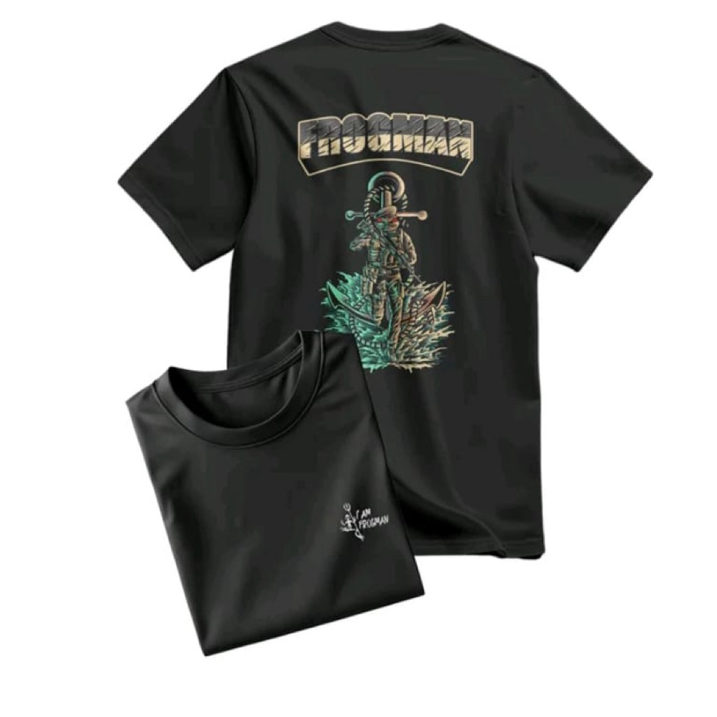KAOS FROGMAN NEW T-SHIRT DISTRO UNISEX KATUN OBLONG
