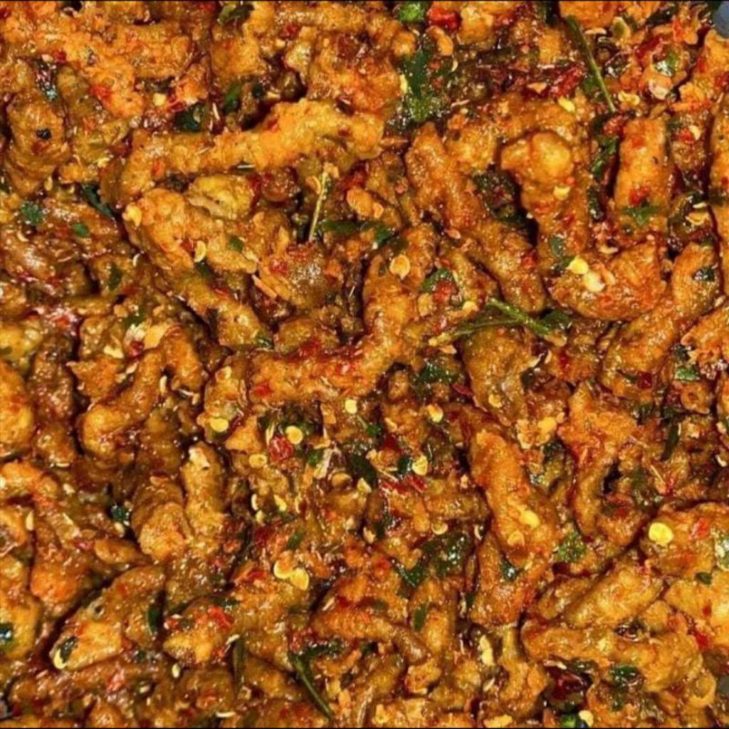 100 GRAM USUS AYAM KRISPI | USUS PEDAS DAUN JERUK