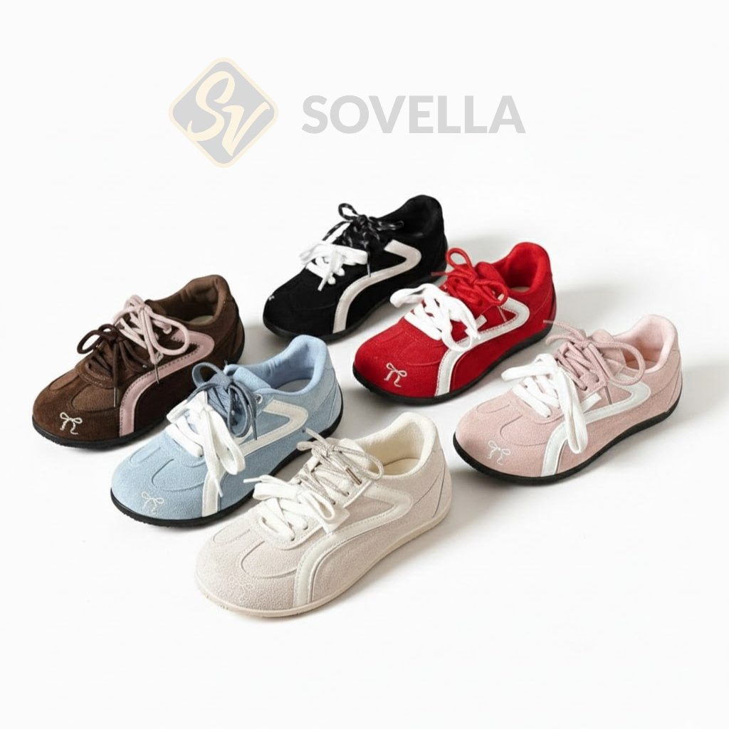 SOVELLA Bellarie Sepatu Sneakers Wanita Simpel Ringan Kekinian Sepatu Tinggi Wanita Women Shoes
