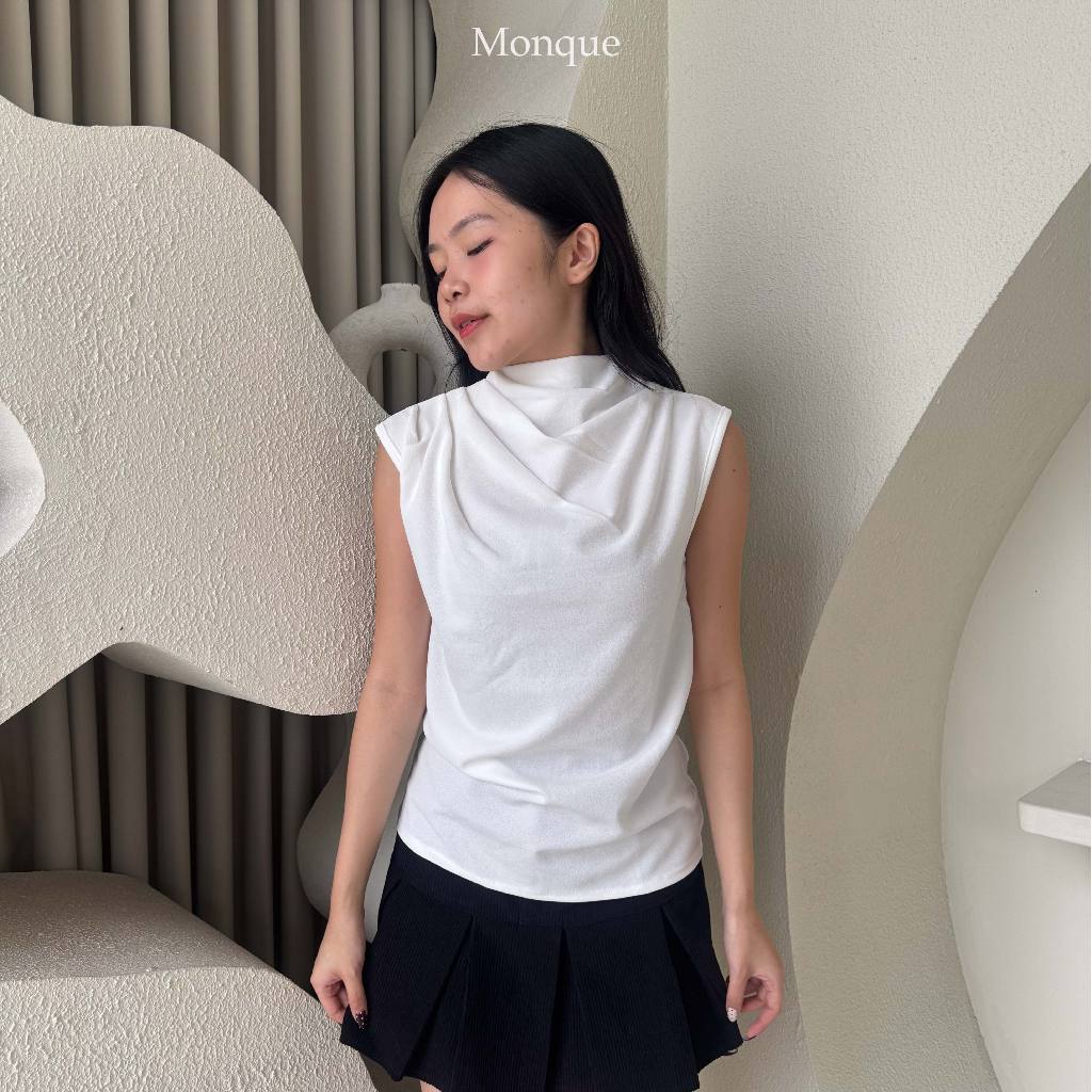 Monque Jetta Top | basic top basic top slim fit sleeveless top sleeveless top wanita atasan wanita a