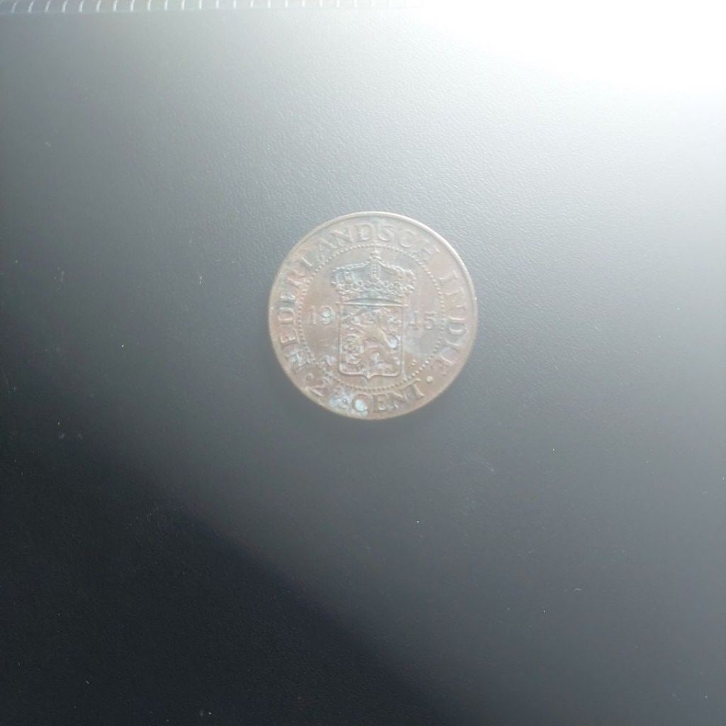 koin 21/2 cent Nederland indie