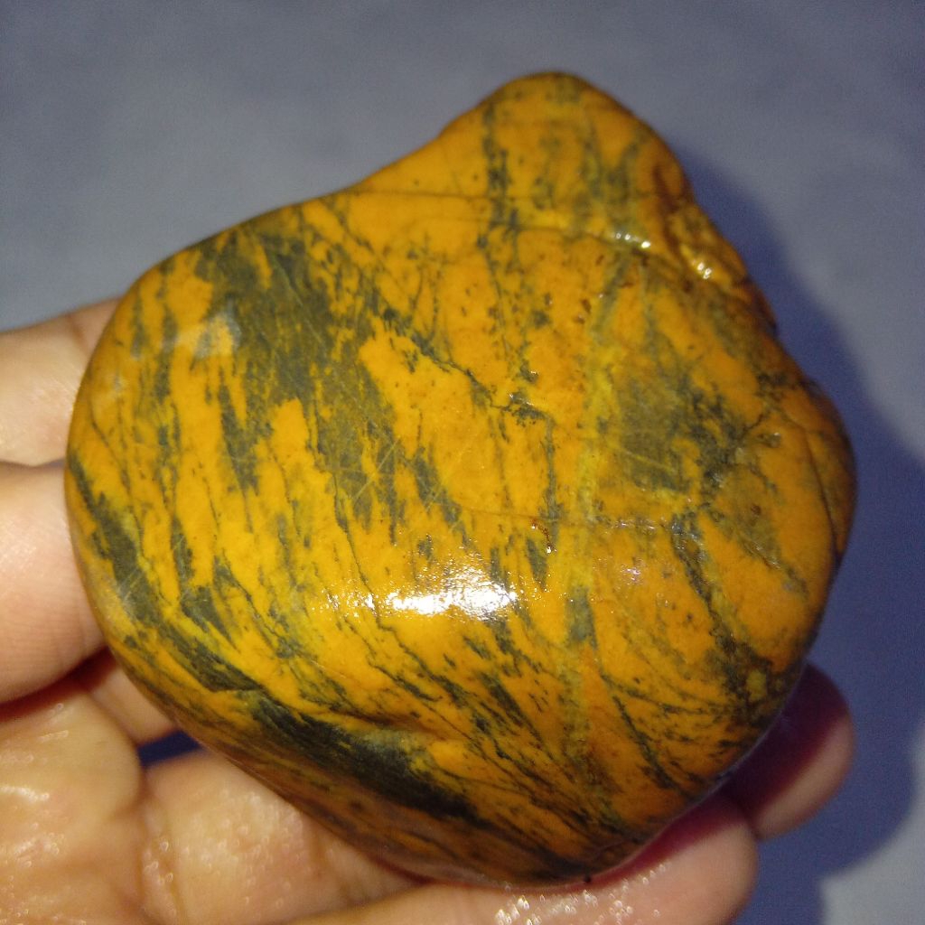 Natural Batu Akik Motif Belang Macan Sumatera