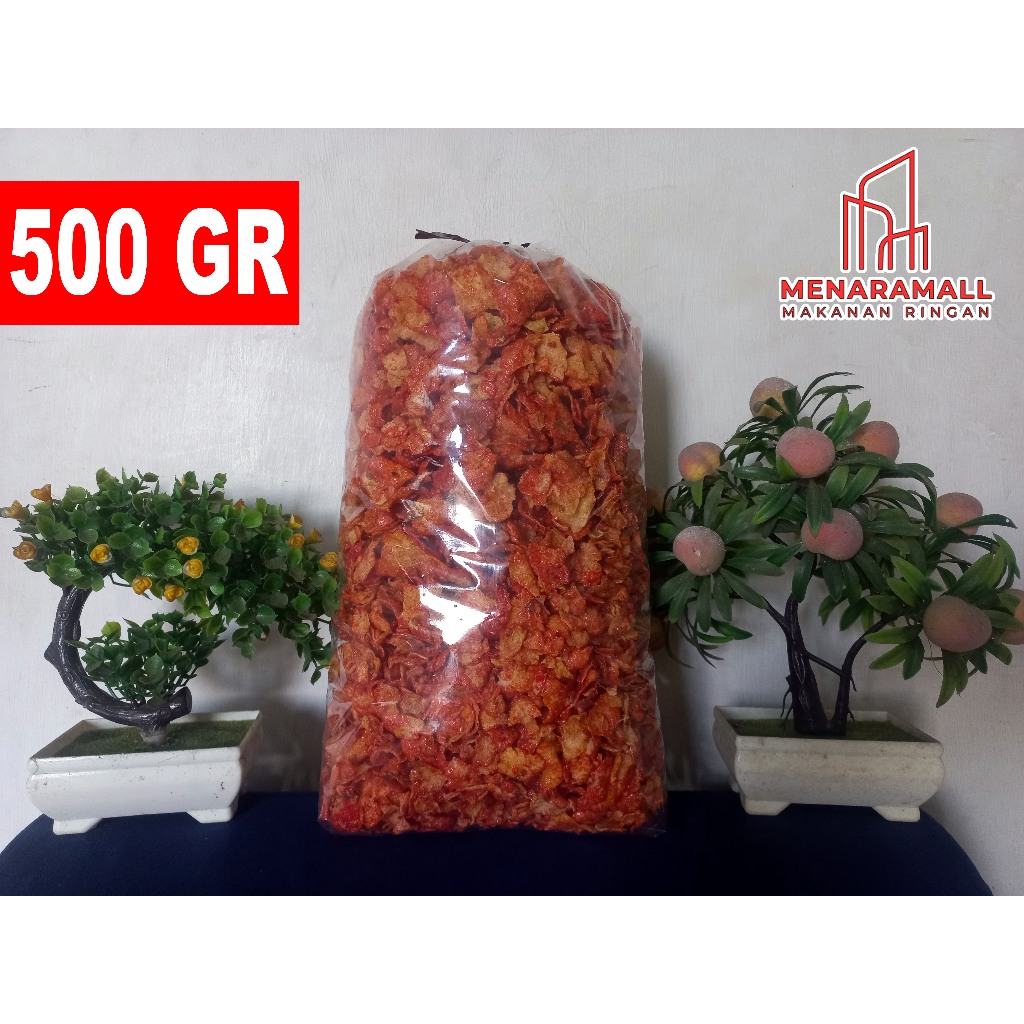 Emping Jagung Gepeng Pedas Manis Kiloan 500gr /Jagung Geprek Asli Malang Jatim
