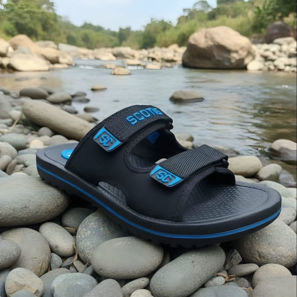 SCOTIS SANDAL COWOK DEWASA SLOP KARET EMPUK TREKKING