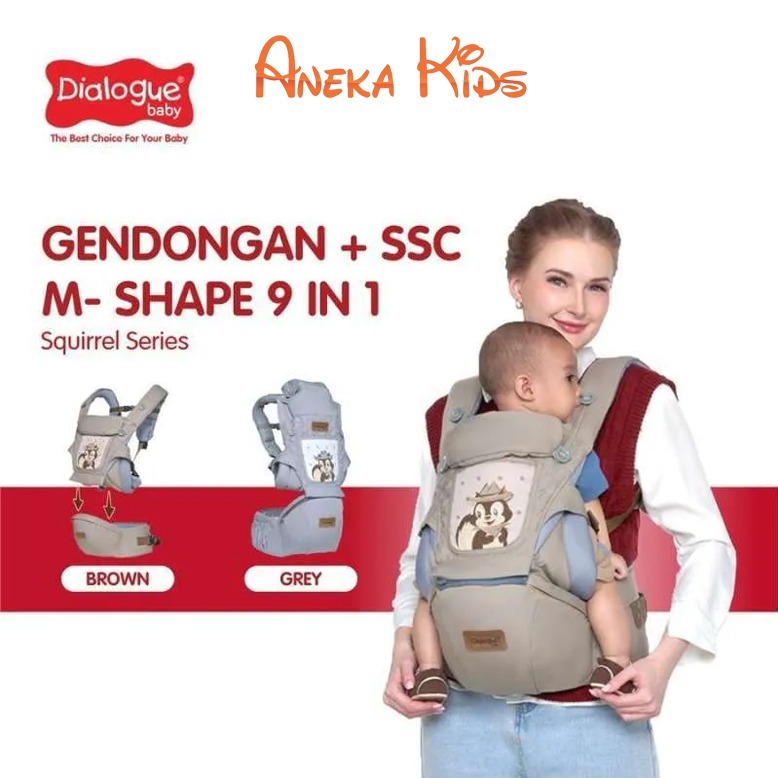 Dialogue Gendongan Bayi Hipseat + SSC M Shape