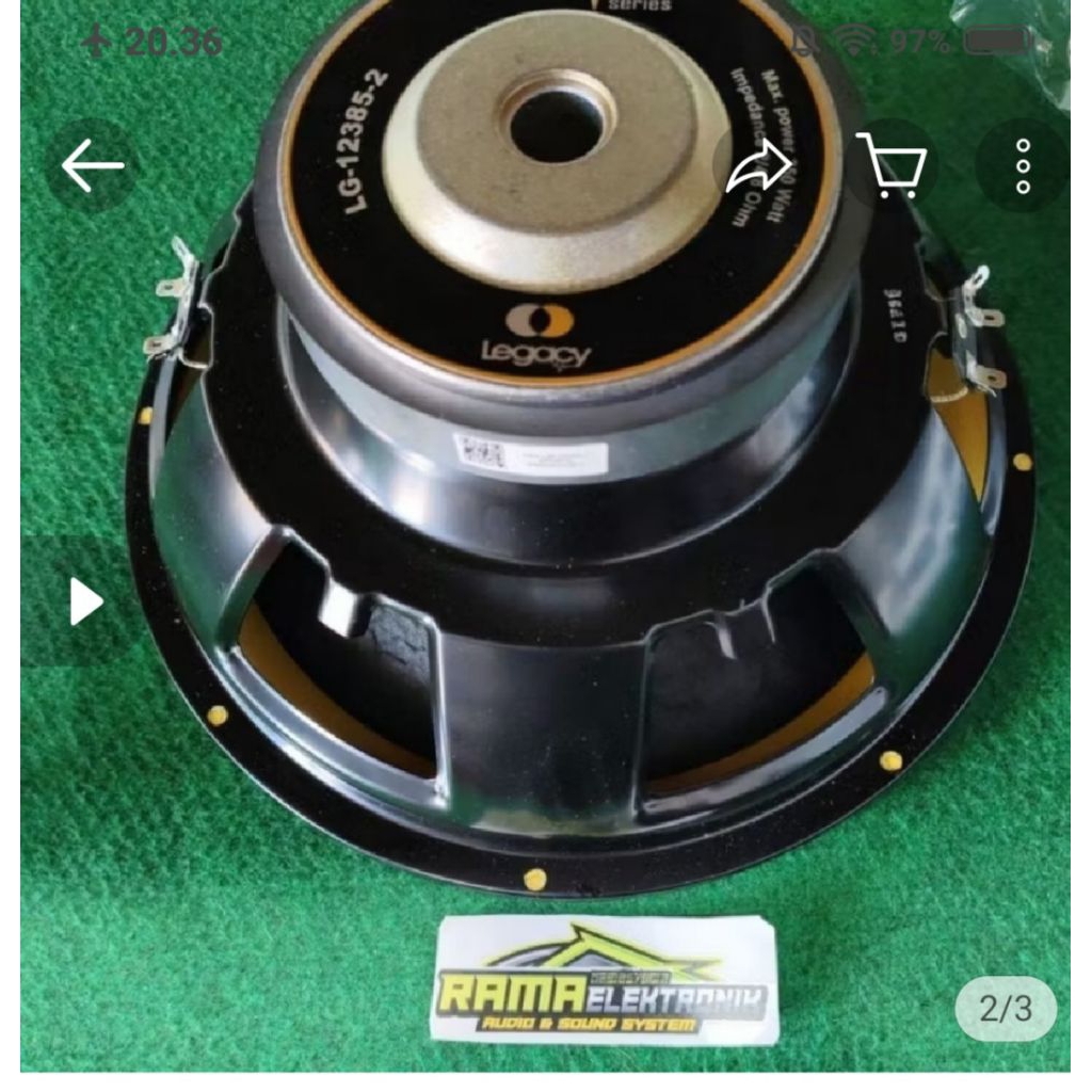 SPIKER LEGACY 12INCH SPARTA12INCH LG123852SPARTA12INCH dobel coil mobil