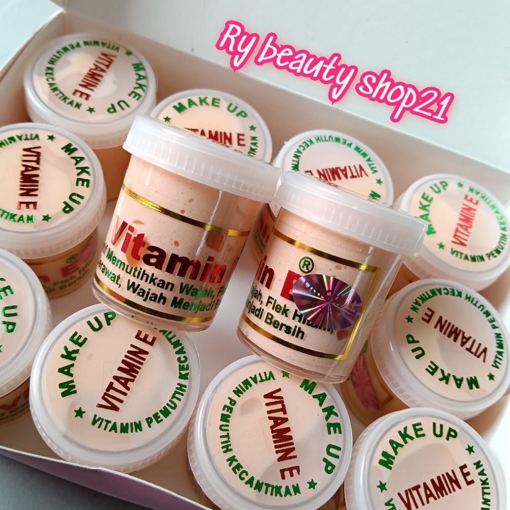 Cream Pemutih Wajah Vitamin E Berhologram Original