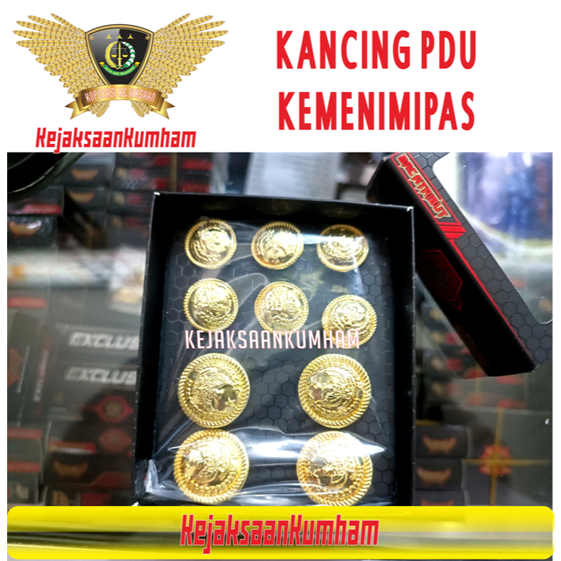 KANCING PDU SERAGAM JAS IMIPAS | LAPAS IMIGRASI PEMASYARAKATAN | KEMENIMIPAS