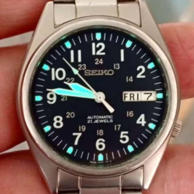 Jam Tangan Vintage Seiko Military Automatic