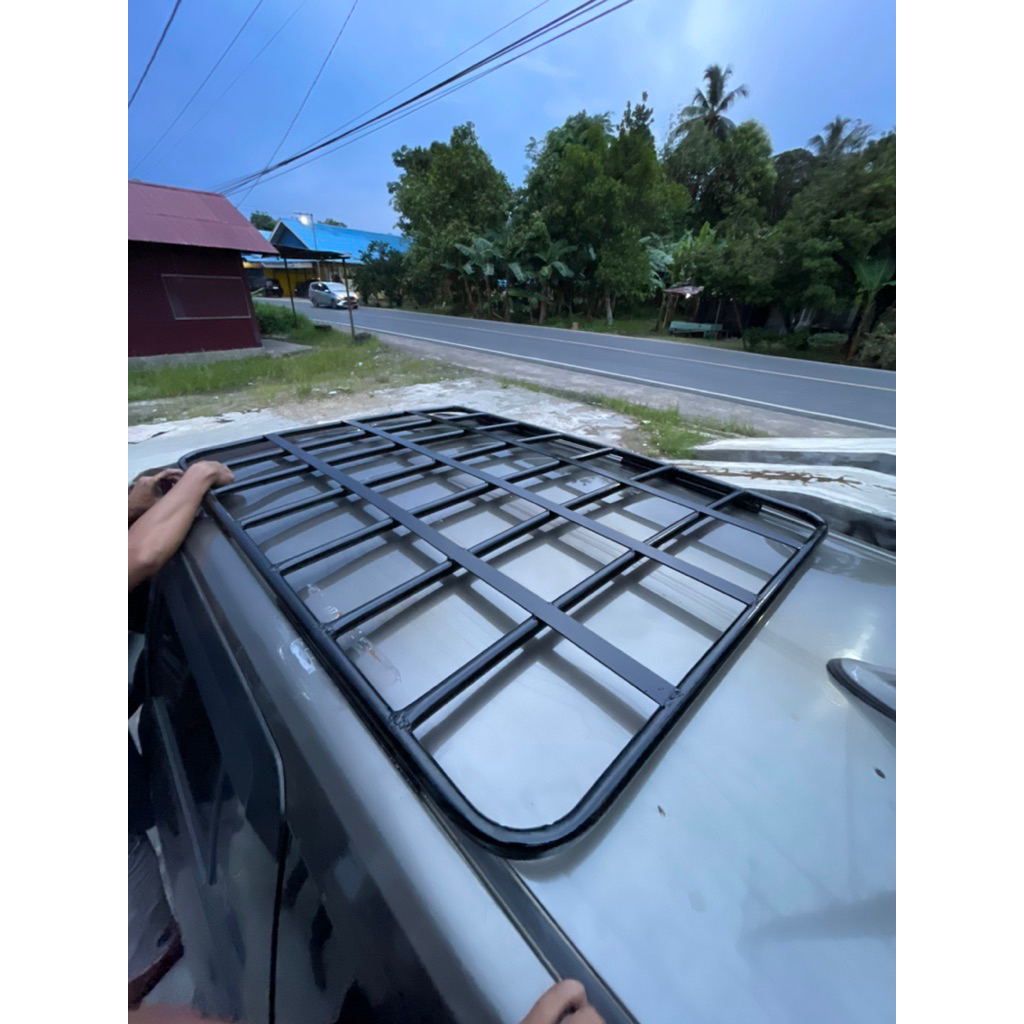 keranjang/bagasi atas mobil untuk calya/sigra pipa besi tebal biasa