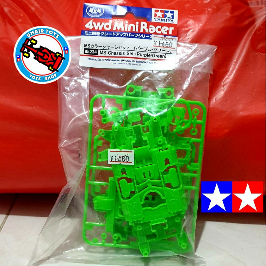 Tamiya Chassis Ms Hijau / Chassis MS Green Tamiya 95234 SET