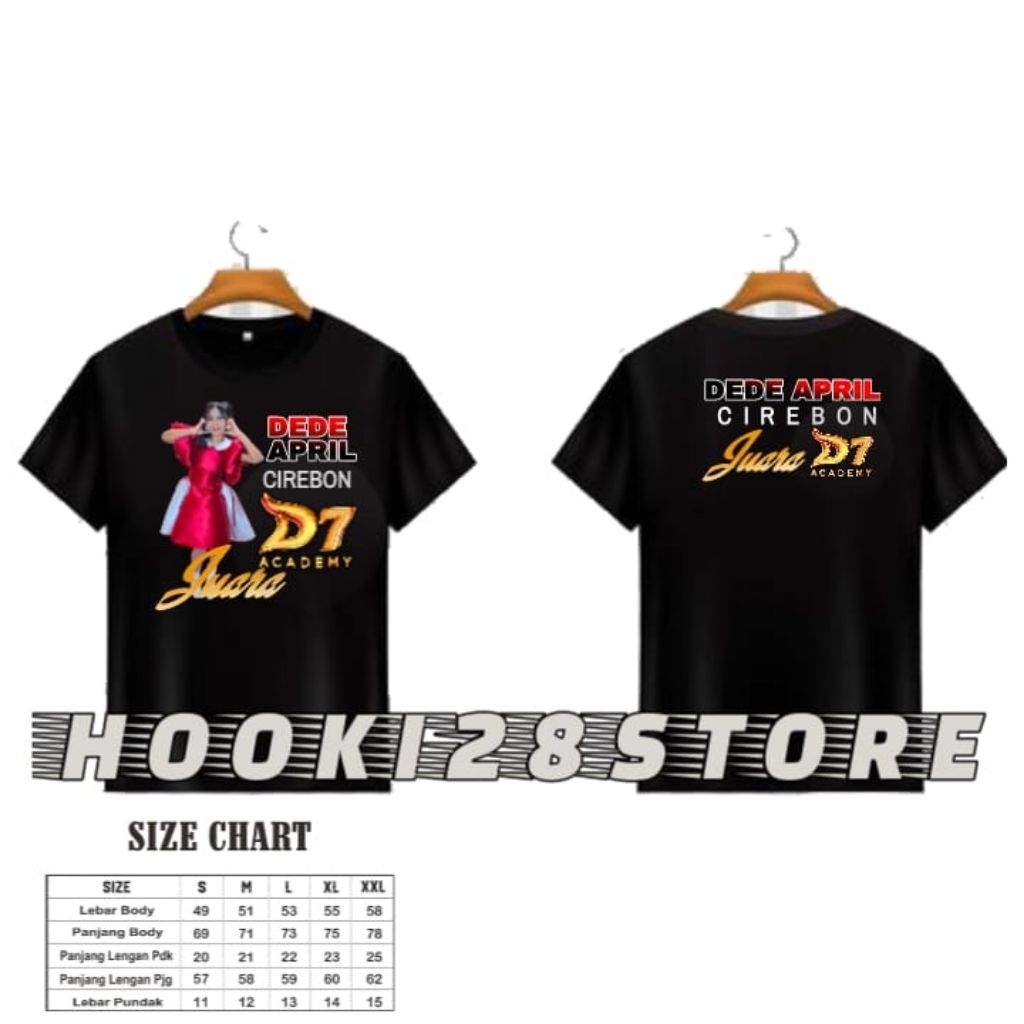 baju kaos t-shirt DEDE APRIL Cirebon D'Academy 7 unisex