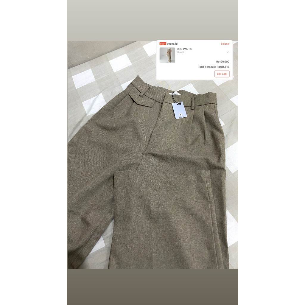 PRELOVED oro pants YEONA