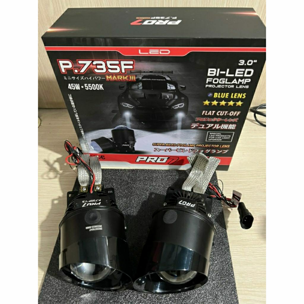 PRO7 P.735F Bi-LED Foglamp Projector 3.0 Inch wutwut