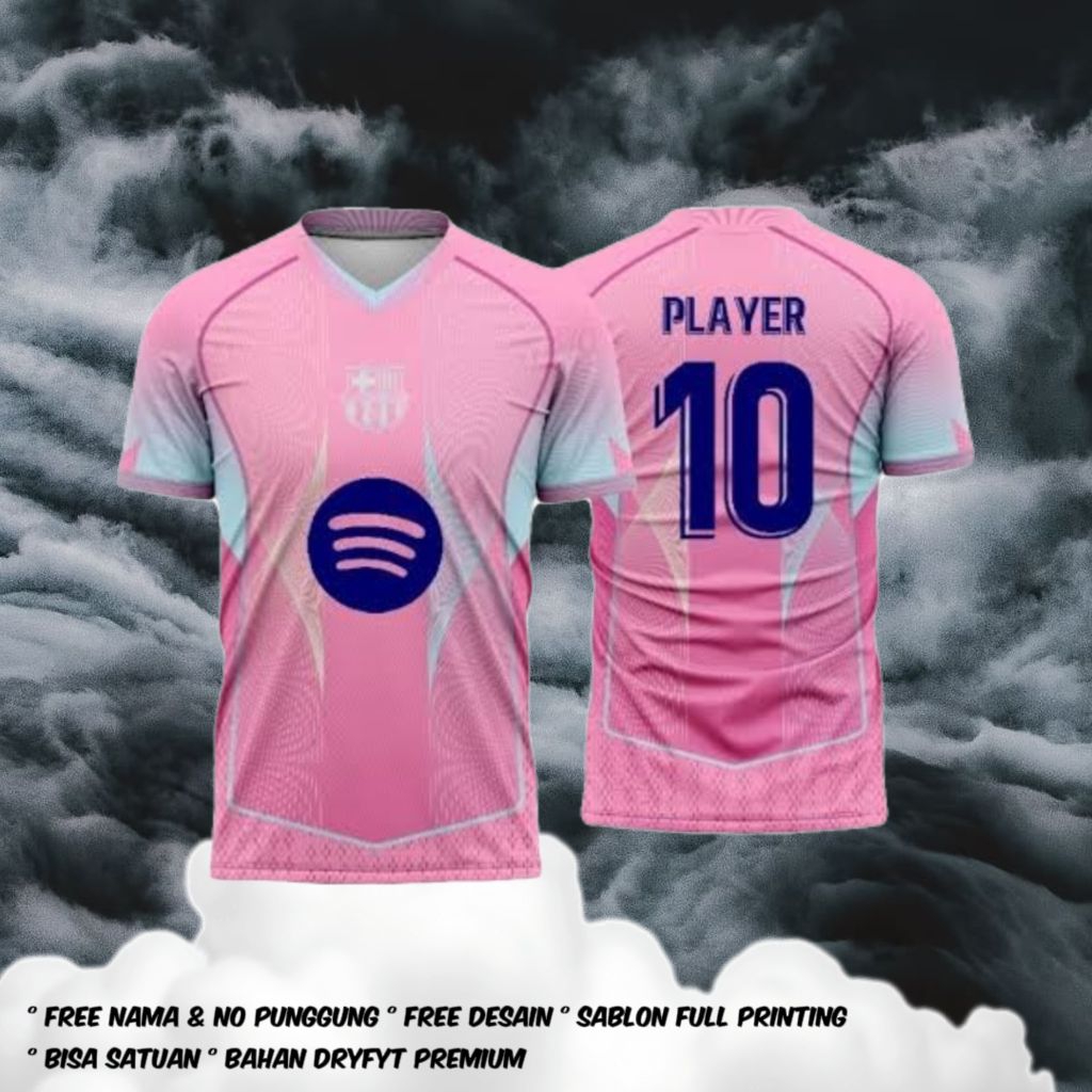 Baju Jersey Barcelona Pink spesial edition terbaru 2025 - 2026