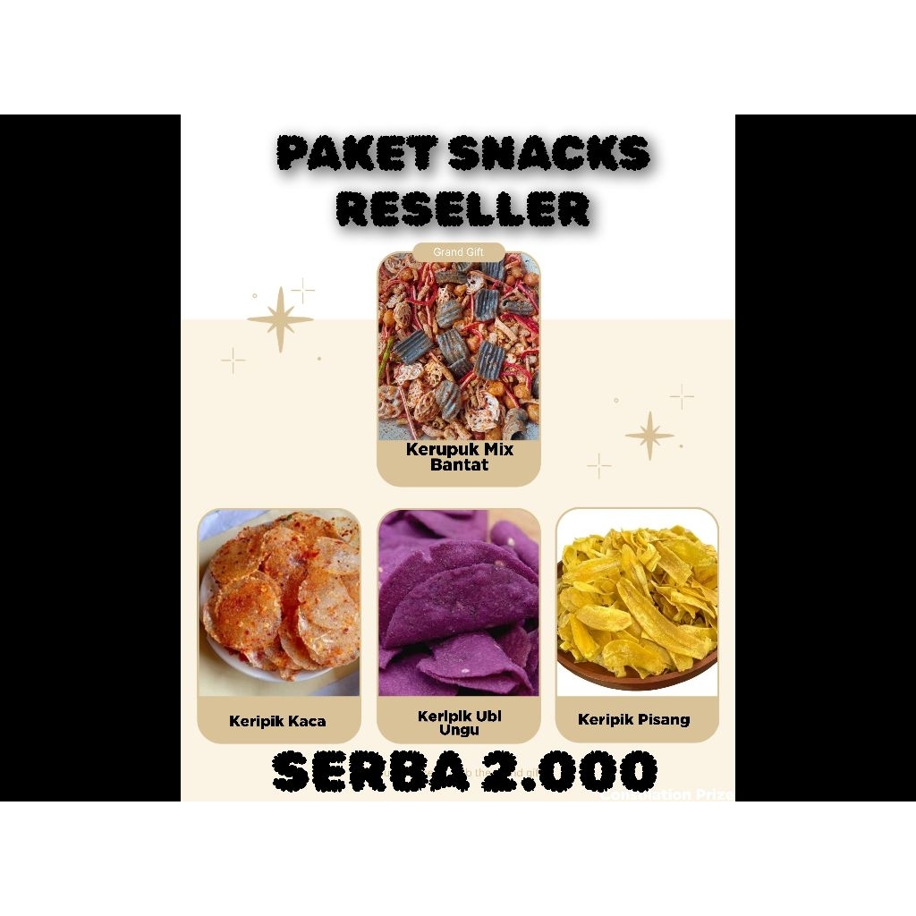 Paket Reseller aneka Snack dan kerupuk, Snack 2000, Snack murah, Snack kiloan, grosir Snack harga ba