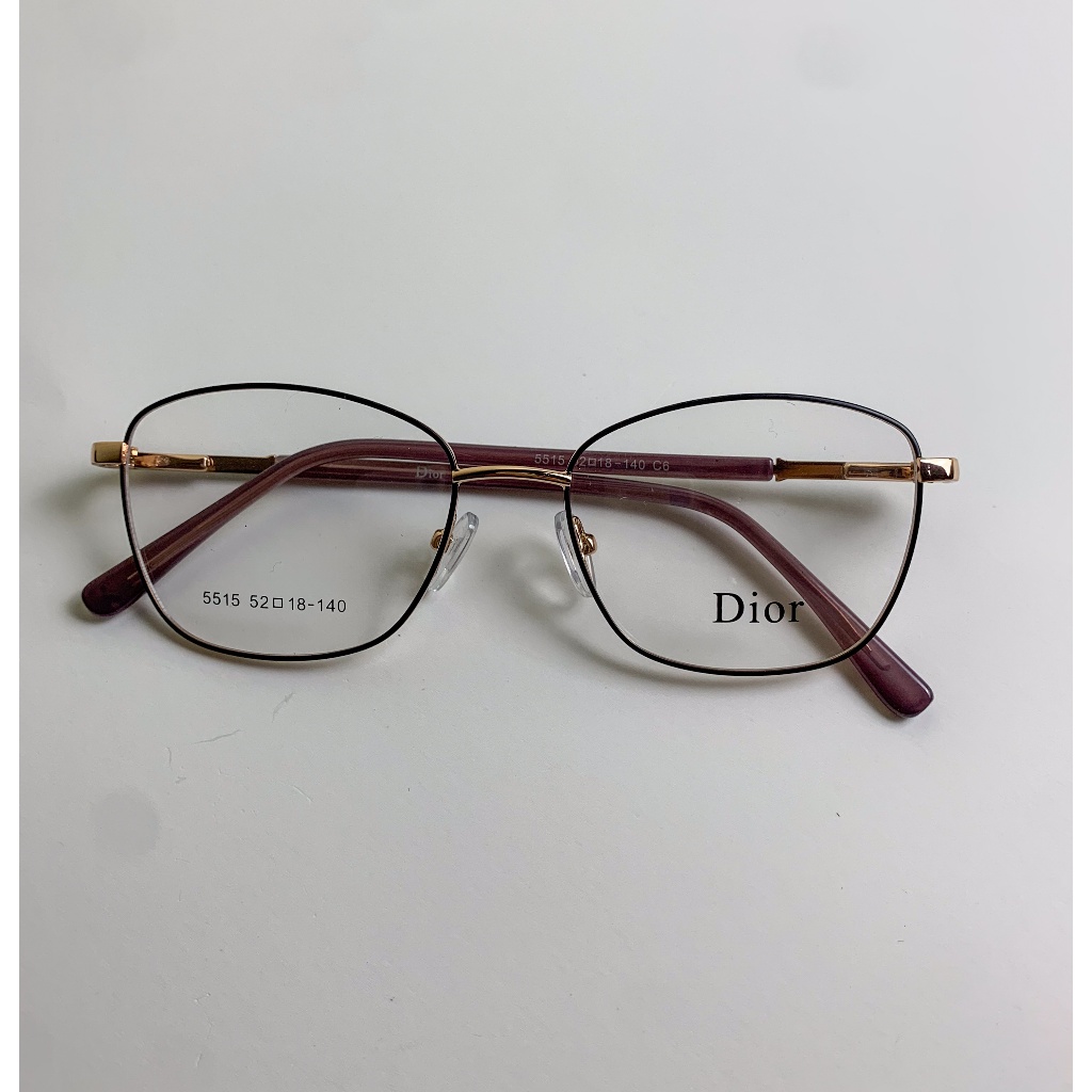 LENSKA - Frame Kacamata Aoyama Dior Series | Frame Kacamata Cat Eye Wanita Trendy Bonus Box Kacamata