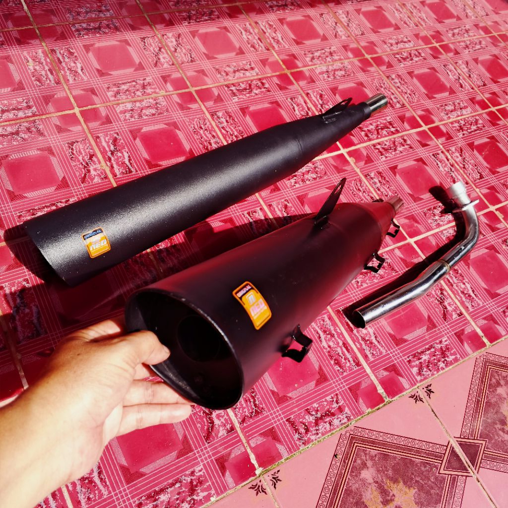 Knalpot Standar Racing Honda Bebek Supra fit lama Karisma 125 Supra x Supra fit new Astrea Grand Sua