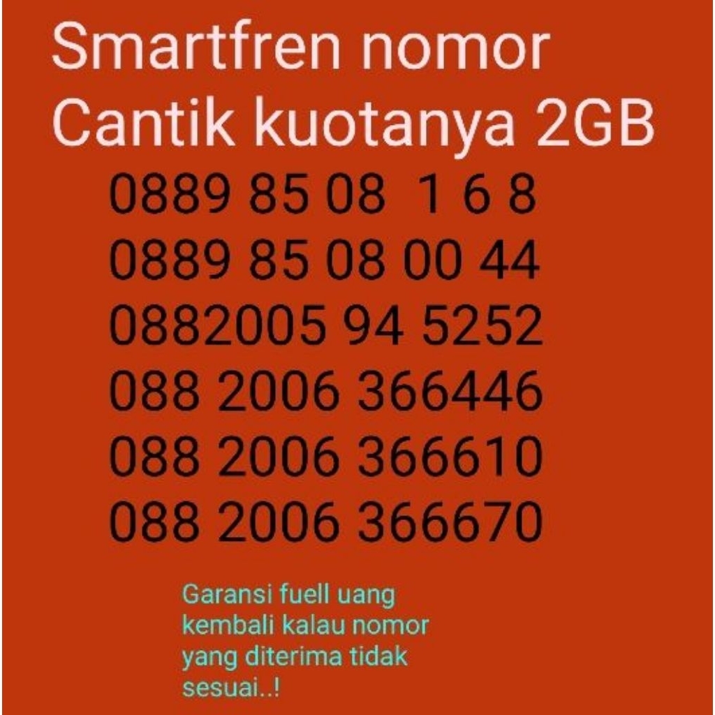 smartfren no cantik kuotanya 2GB