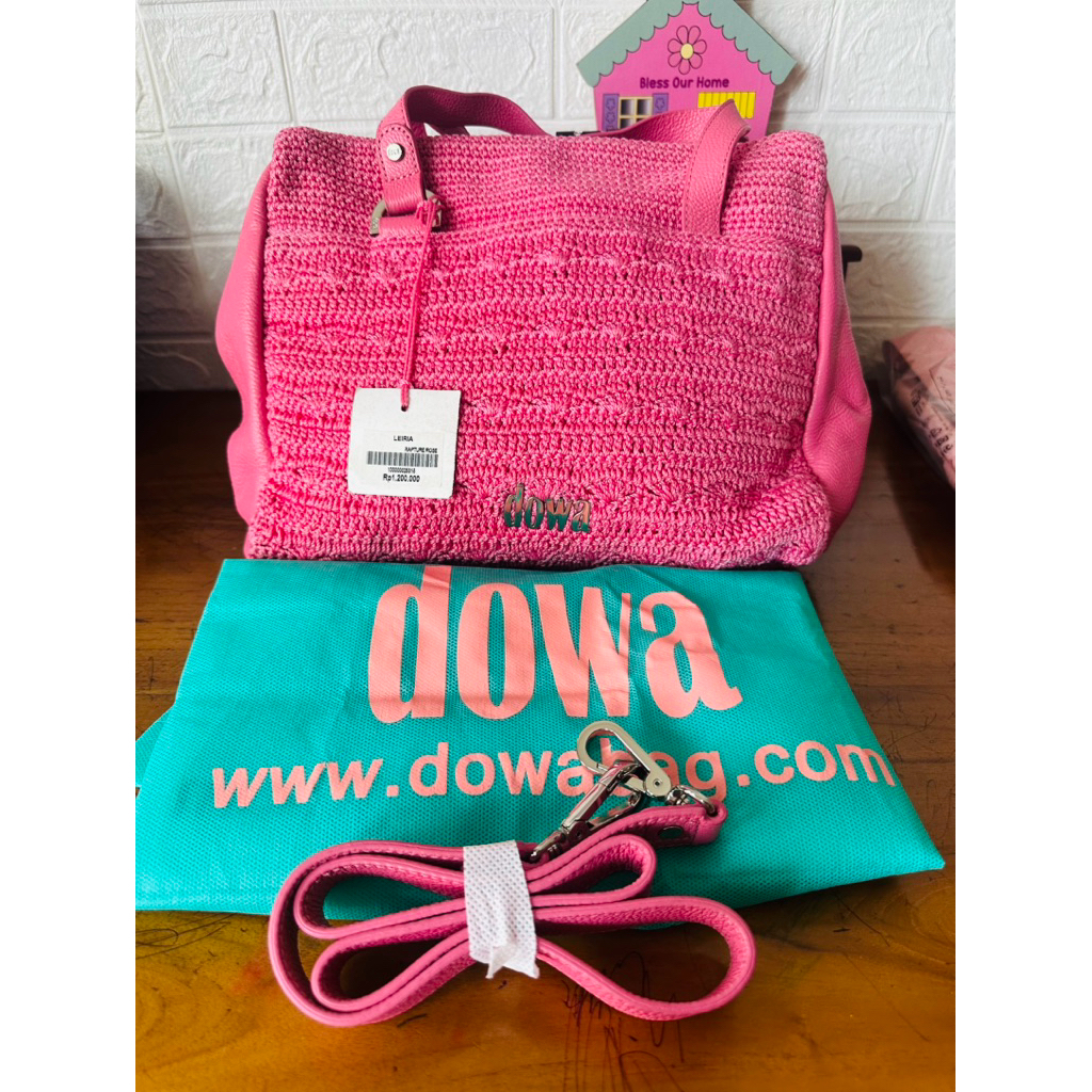 Dowa Tas Rajut - New & Original warna Pink