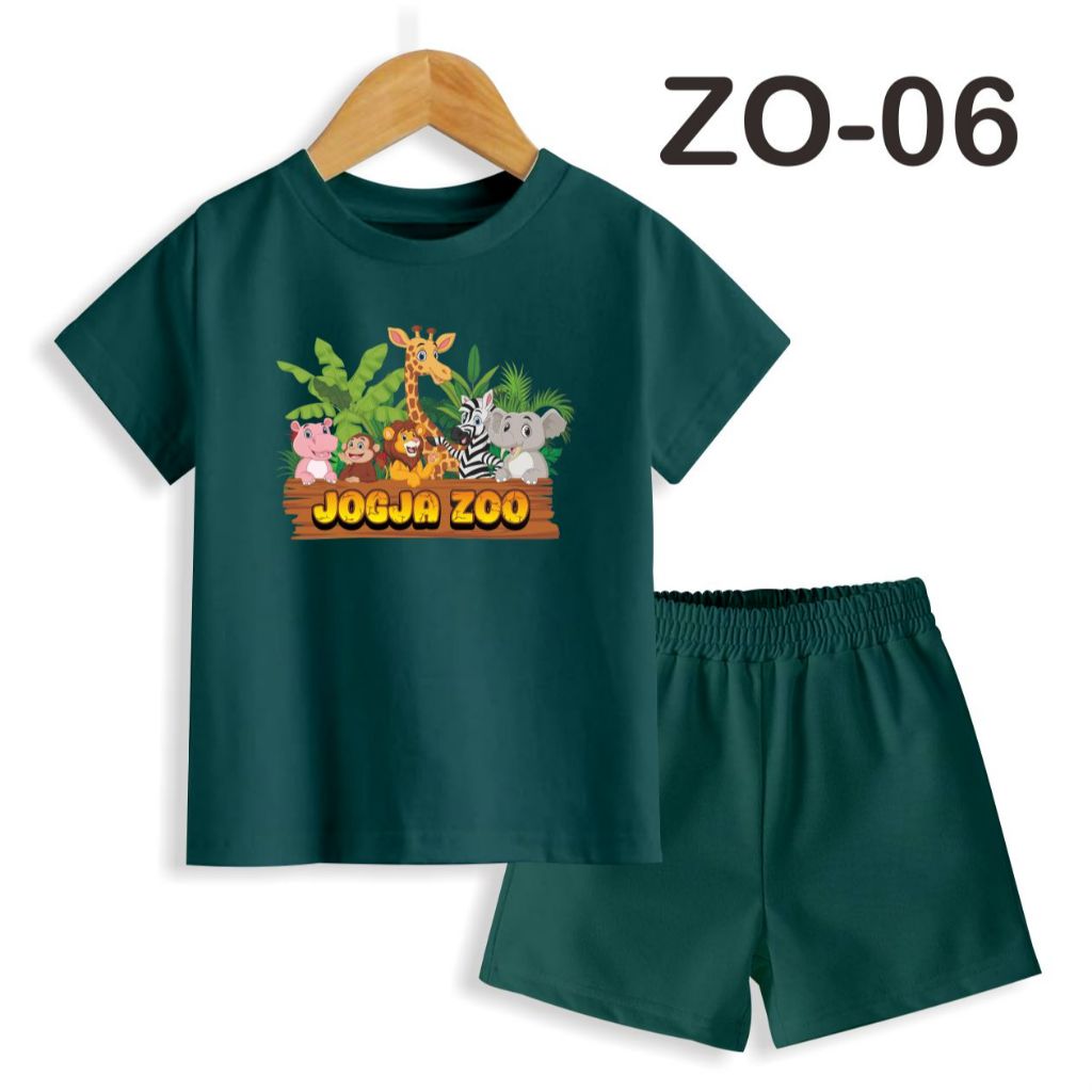 souvenir kaos setelan dinosaurus anak laki laki baju malioboro jogja anak