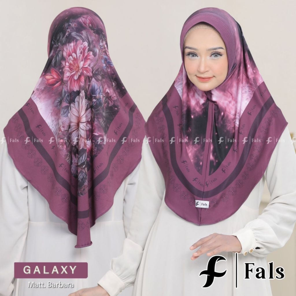 FALS GALAXI//HIJAB MOTIF INSTAN DEWASA//FALS INSTAN