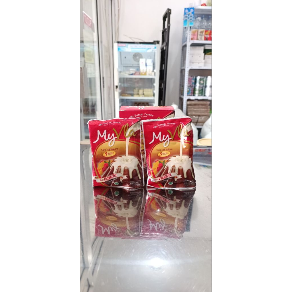 [ 60 GRAM ] Nutrijel My Vla Agar-Agar Puding Vanila Coklat 60 Gram | Vla Instant Untuk Agar Puding