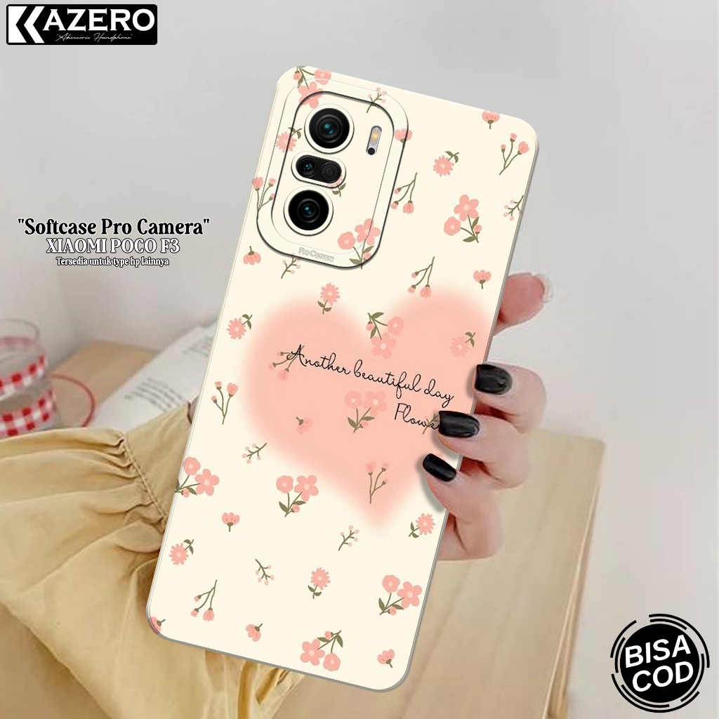 KAZERO - Case Hp Xiaomi Poco F3 - Fashion Case Aesthetic - Pro Camera - Softcase Xiaomi Poco F3 - Ke