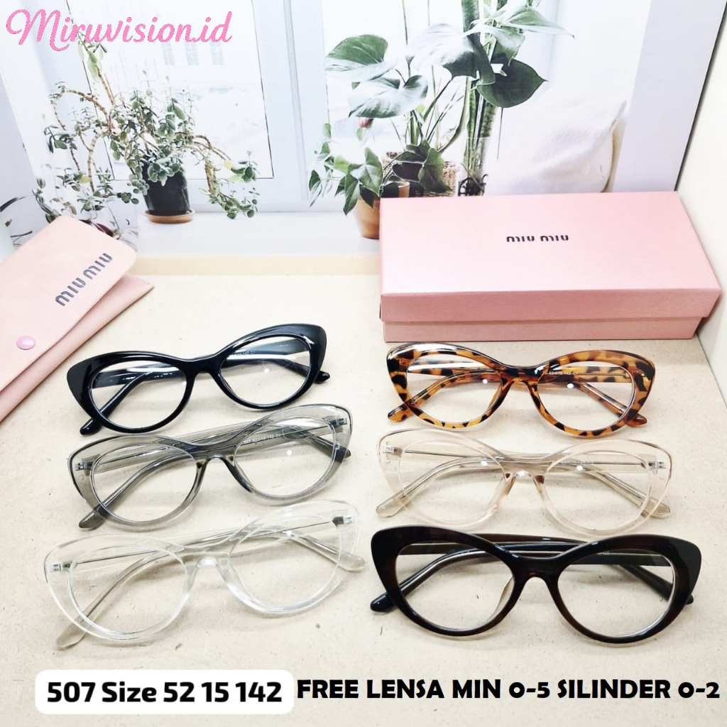 Kacamata MIRU Frame Series Size 142 | Frame Kacamata Unisex Tebal Halus Berstruktur Bertulang