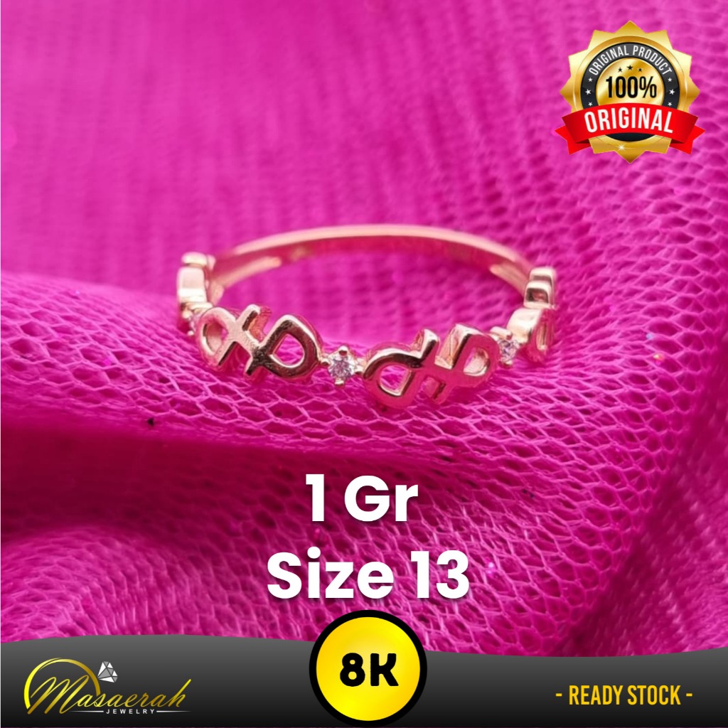 Cincin Emas 8K - Toko Emas Gajah Saerah - 1 Gram 2402