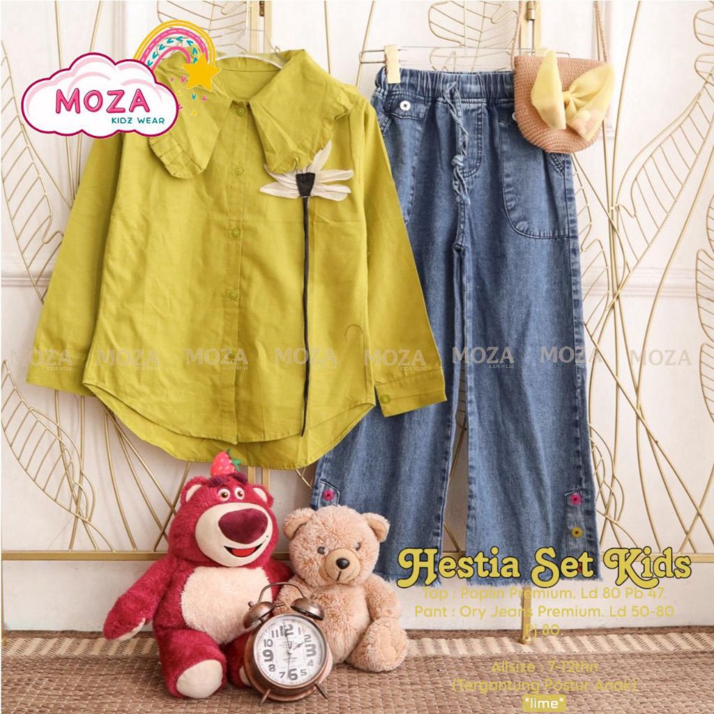 (COD) Hestia set kids/ Amora/ Uranus set kids ORI Amelia kids/set anak usia 8-13 tahun