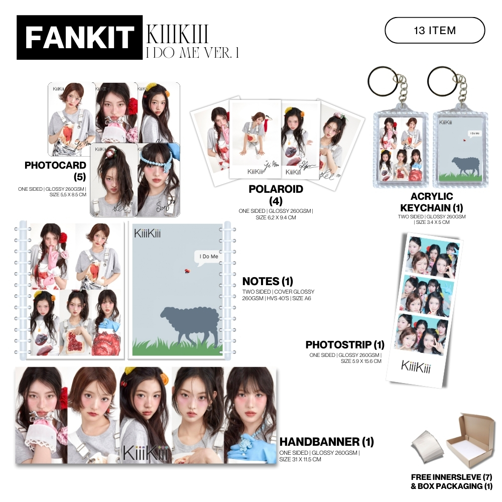 FANKIT KIIIKIII I DO ME 13 ITEM IDOL KPOP UNOFFICIAL SUI HAUM LEESOL JIYU KYA