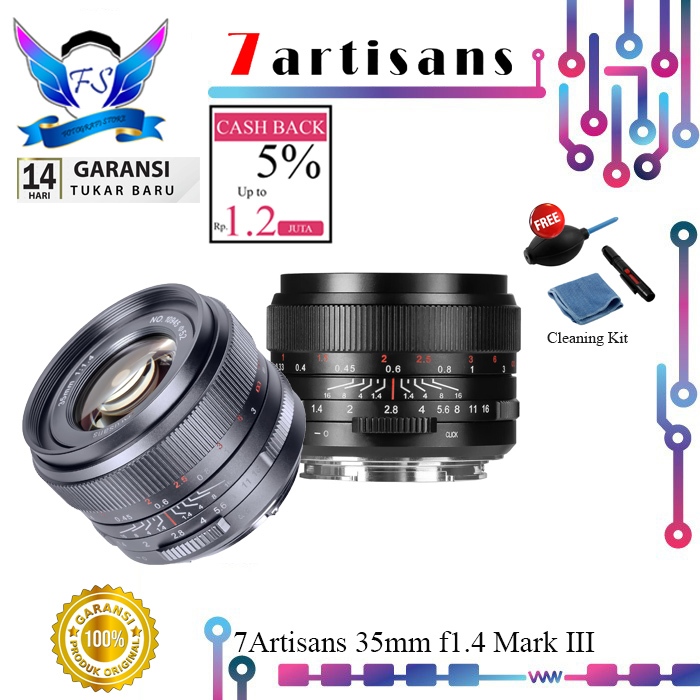 7Artisans 35mm f1.4 Mark III Lens For Nikon Z Sony FE Leica Eos R Mount FullFrame 7Artisan 35 mm f/1