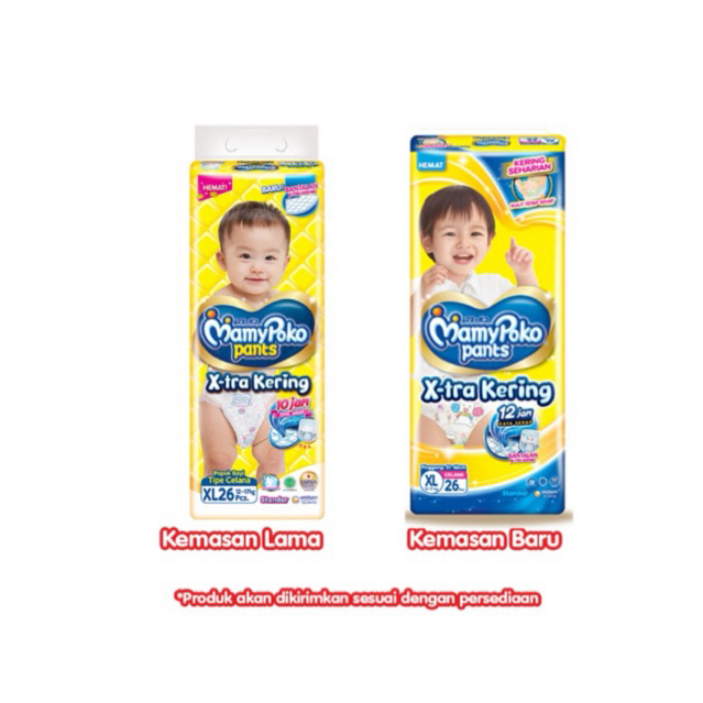 mamypoko pampers XL 26pcs /mamypoko pants XL