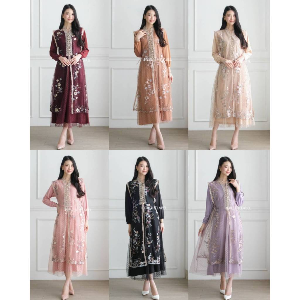 Peggy Set Dress Pakaian  Wanita