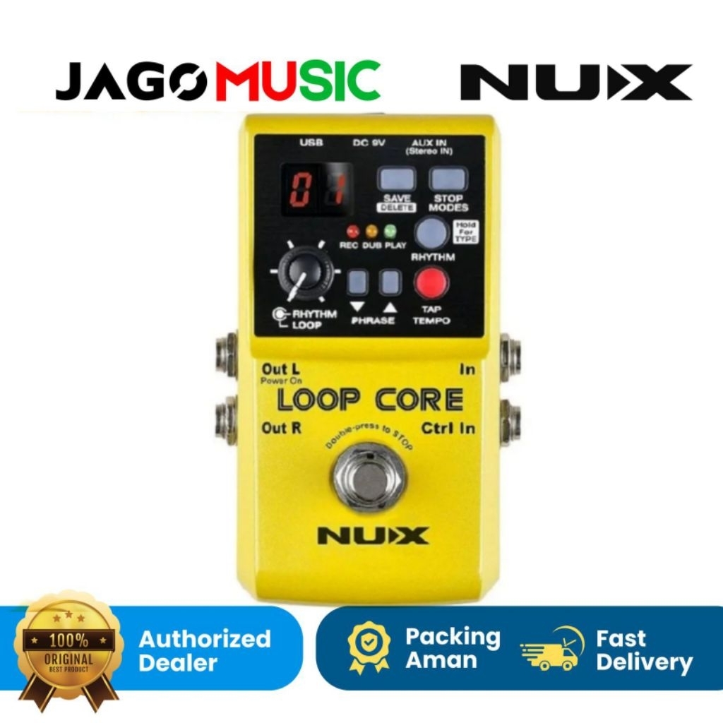 Efek Gitar Nux Loop Core Stereo Stombox Nya Loop Core Stereo Original