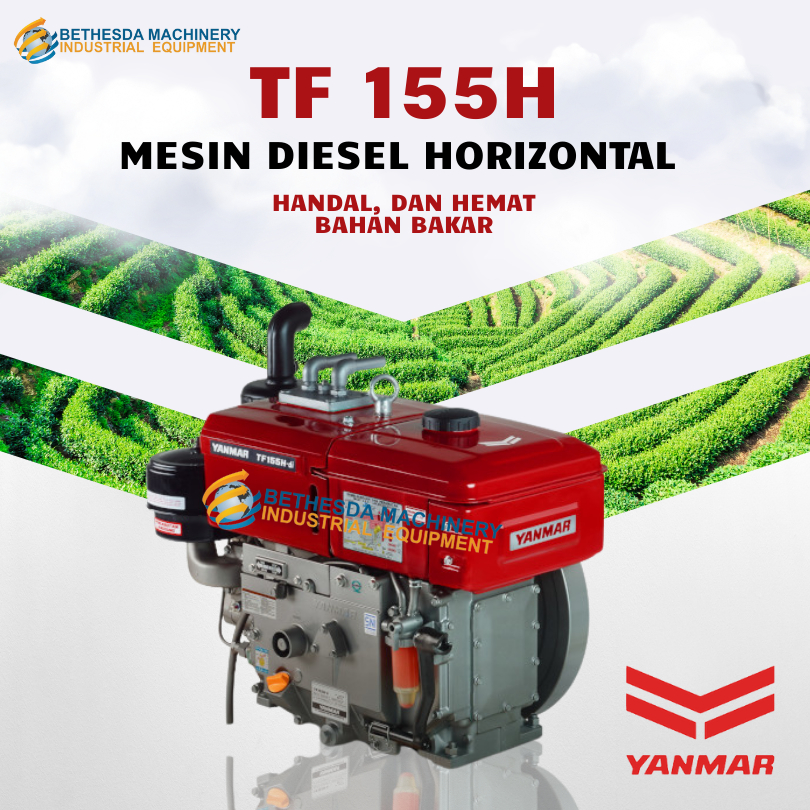 Diesel Yanmar 15.5 HP Mesin Penggerak 15.5PK Yanmar TF 155H-di Hopper